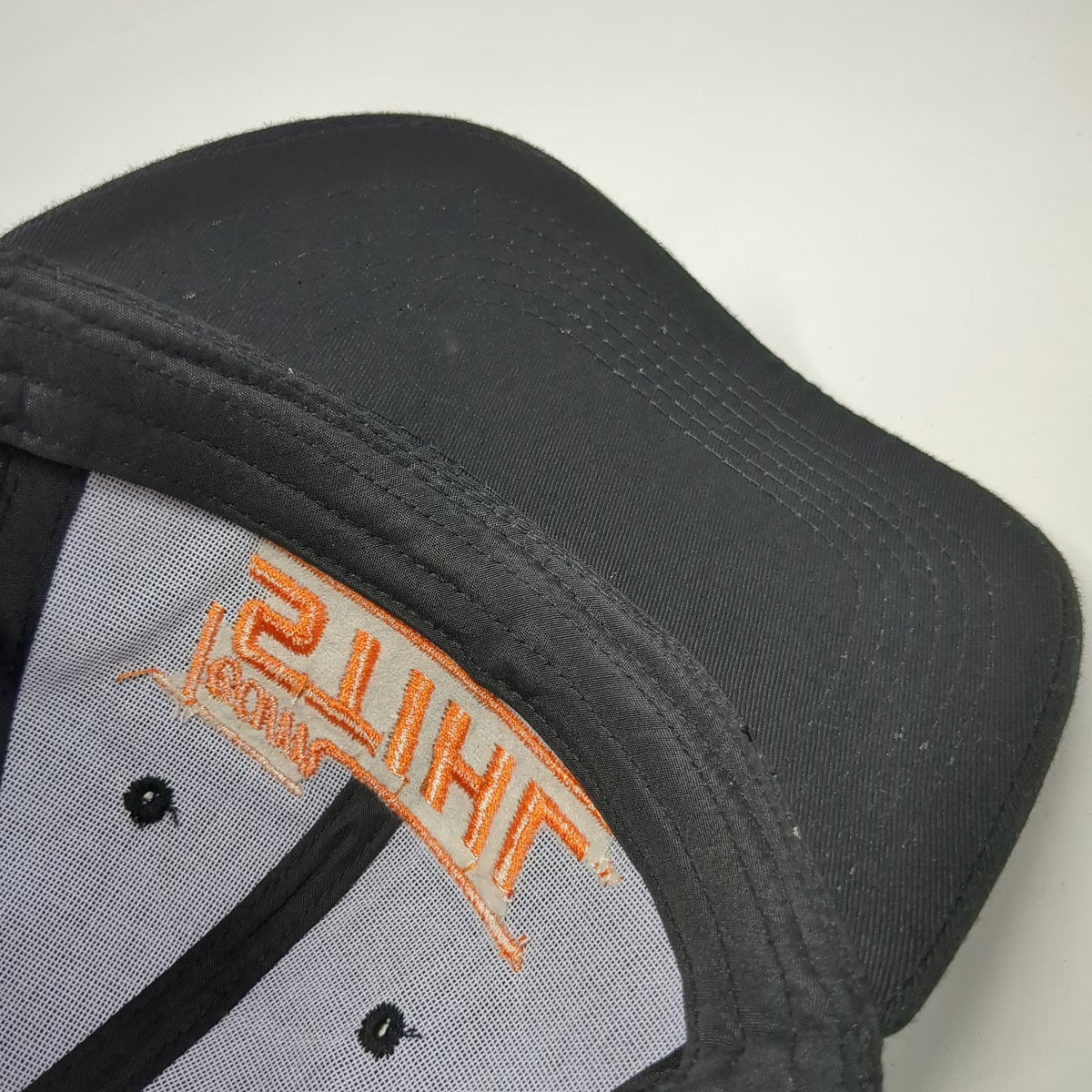Stihl Snapback Black Orange One Size 6 Panel Embroidered Team Logo Hat Workwear