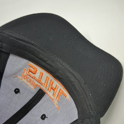 Stihl Snapback Black Orange One Size 6 Panel Embroidered Team Logo Hat Workwear