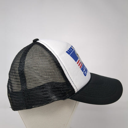 Back To Back World War Champs Snapback Trucker Hat Black OS Mesh Back Rope Otto