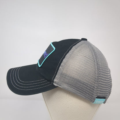 GenSend Patch Snapback Trucker Hat Black Large Mesh Back Richardson