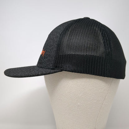 Bettencourt Dairy Cow Logo Baseball Cap Black One Size Mesh Stretch Fitted Hat