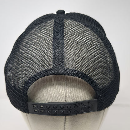 Trucker Hat Black White OSFM Street Fighter Hadouken Input Combo Graphic Mesh
