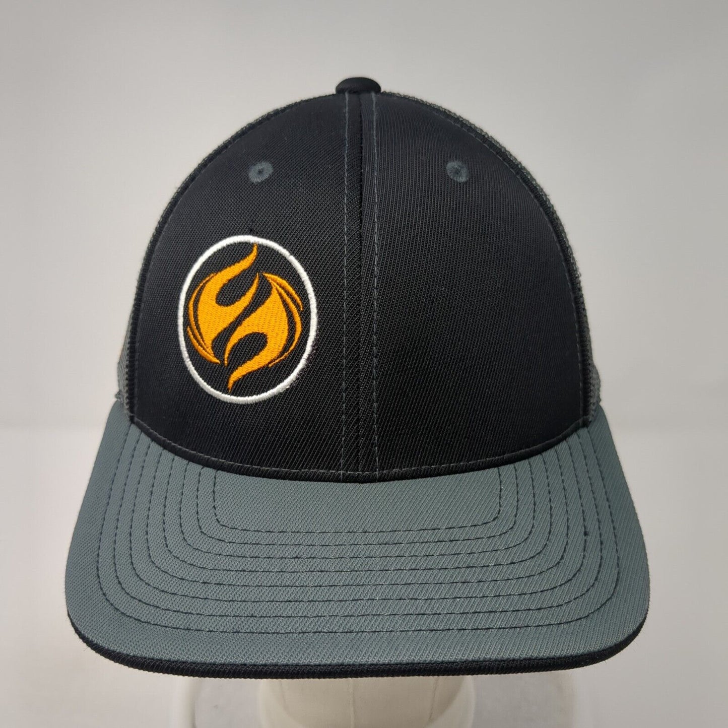 CrossFit Fireside Logo Fitted Trucker Hat Gray 6 7/8-7 3/8 Colorblock