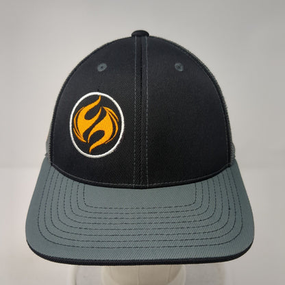 CrossFit Fireside Logo Fitted Trucker Hat Gray 6 7/8-7 3/8 Colorblock