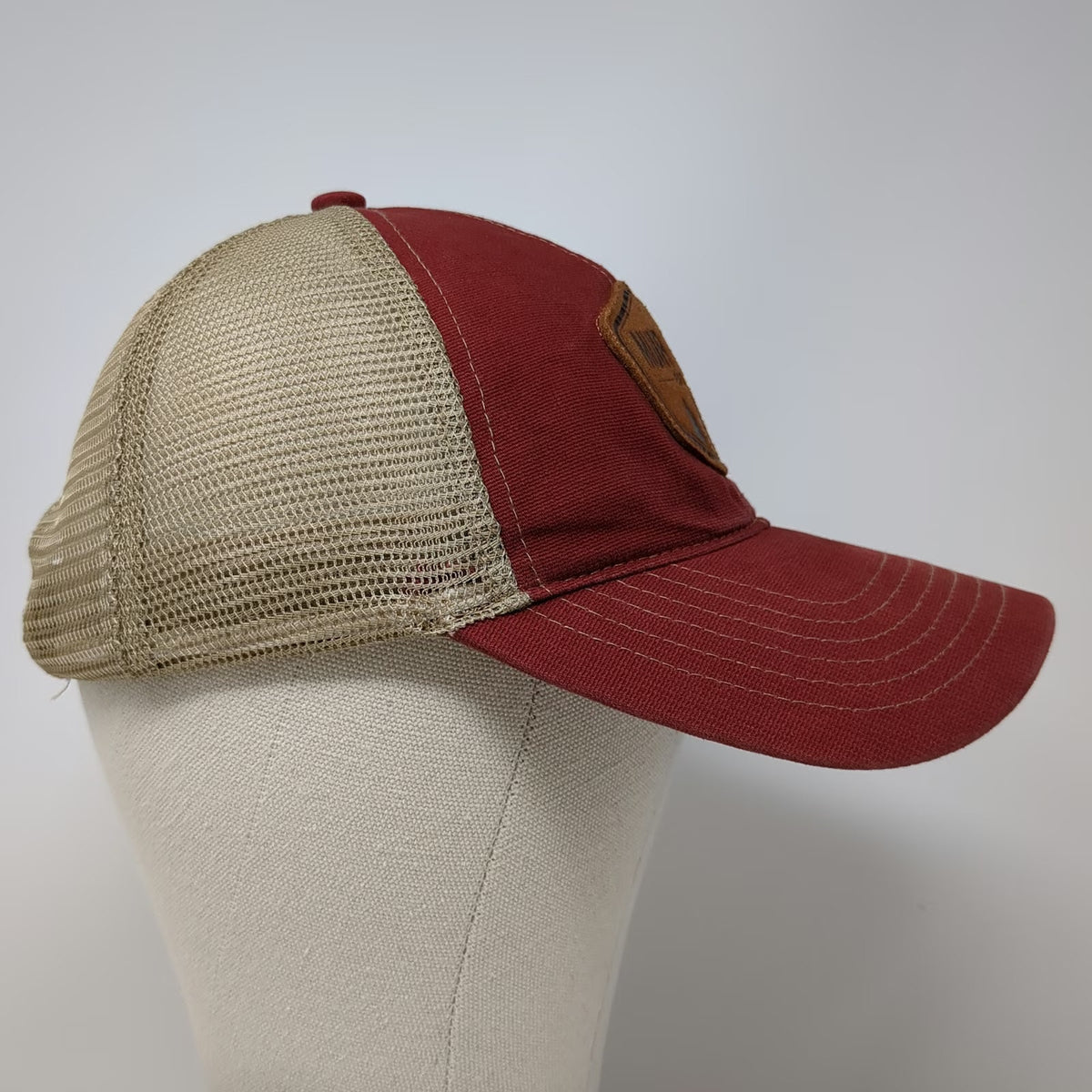 Royal Resortwear Baseball Cap Red One Size Muir Woods Patch Mesh Strapback Hat