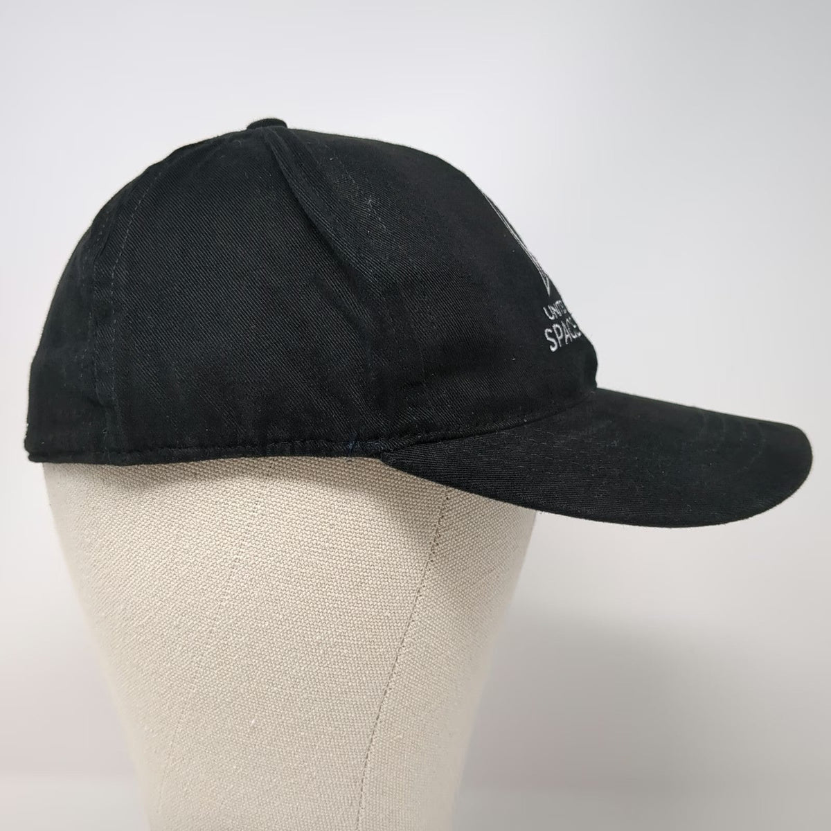 Baseball Cap Black One Size US Space Force Embroidered Made in USA Military Hat