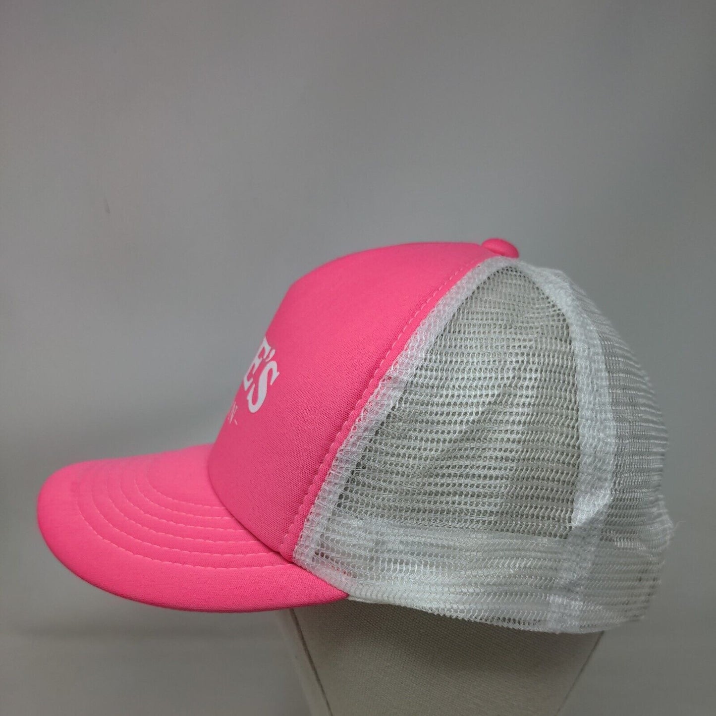 Ollie's Tavern Snapback Mesh Back Trucker Hat Pink OSFA Colorblock