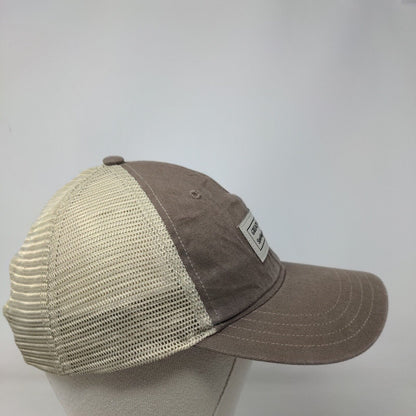 Great Alaska Sporting Clay Classic Snapback Trucker Hat Tan M/L Mesh Back