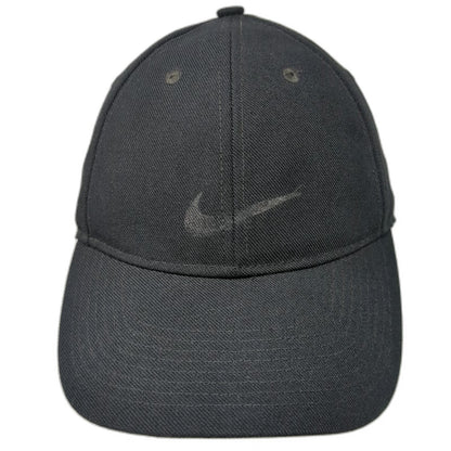 Nike Baseball Cap Black OSFM Adjustable Strapback Dri-Fit Legacy91 Hat Swoosh