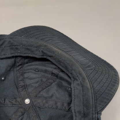 Billabong Patch Snapback Hat Black One Size Adjustable Solid 6 Panel