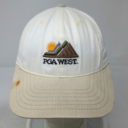 Legendary Headwear PGA West White Baseball Cap One Size Slideback Resort Hat