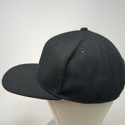 Yea.Nice Snapback Black One Size Hat Zebra Patch Flat Brim Structured 6-Panel