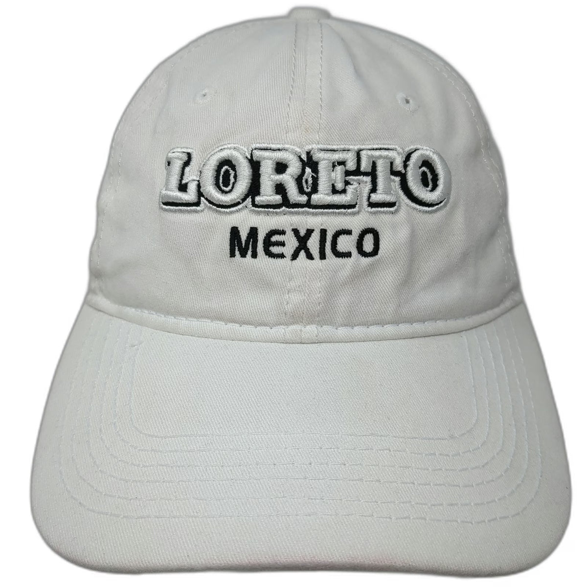 Invasion Loreto Mexico Embroidery White Baseball Cap Hat One Size Slideback