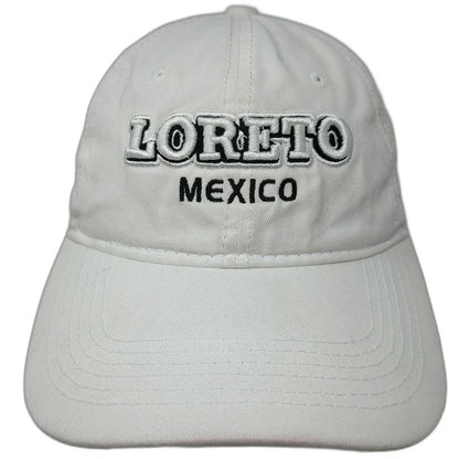 Invasion Loreto Mexico Embroidery White Baseball Cap Hat One Size Slideback