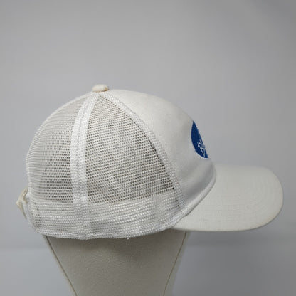 Blue Waters Marathon Trucker Hat White OS Adjustable Mesh Back Port Authority