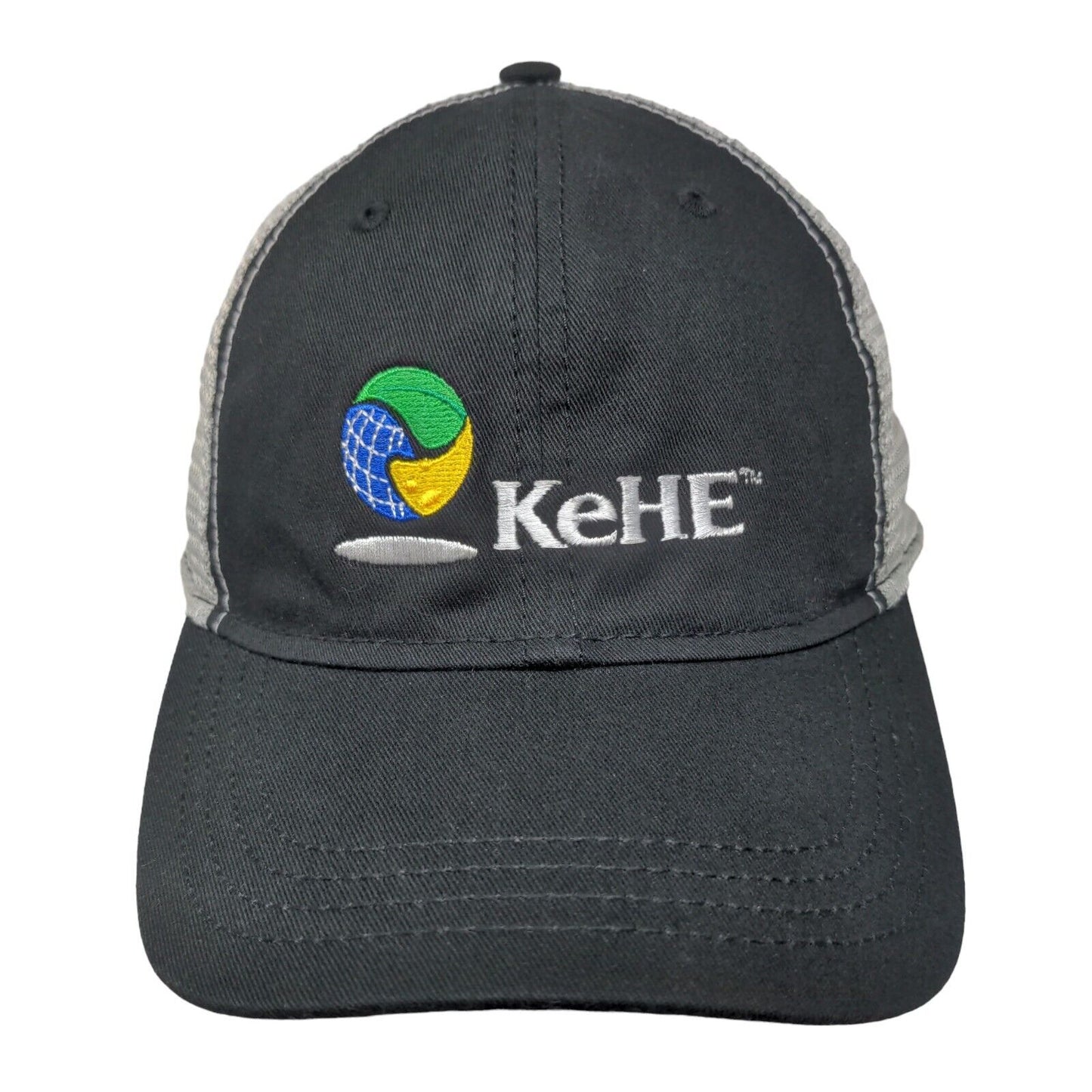 KeHe Strapback Trucker Hat Black OSFA Embroidered Mesh Back Paramount Apparel