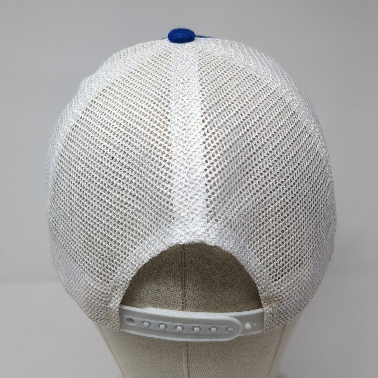 Sweet Caps Snapback Mesh Back Trucker Hat Blue One Size Colorblock Blank