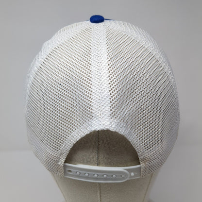 Sweet Caps Snapback Mesh Back Trucker Hat Blue One Size Colorblock Blank