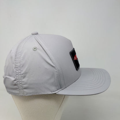 SWCO Men's Snapback Hat Gray Adjustable Embroidered Fishing Lure Logo Nylon