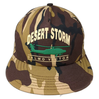 Geiger Bros 5 Panel Brown Green Camo One Size Hat Desert Storm Dalmo Victor USA