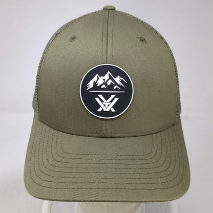 Vortex Trucker Hat Green OSFM Mesh Back Mountain Patch Snapback Logo Outdoors