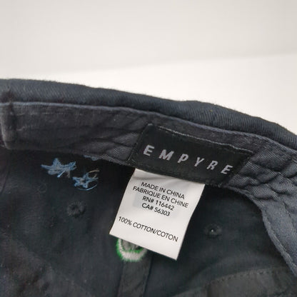 Empyre Slideback Hat Black One Size Adjustable Embroidered Embellished