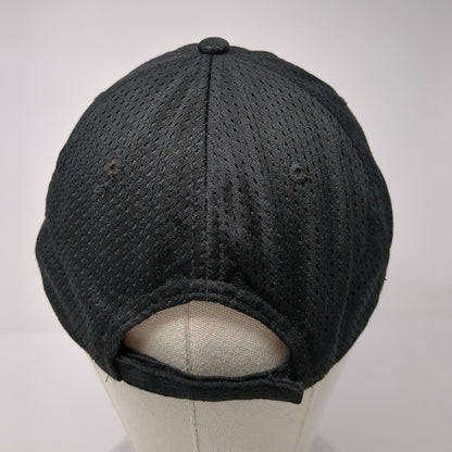 Cobra Strapback Hat Black One Size Adjustable Breathable 6 Panel Blank