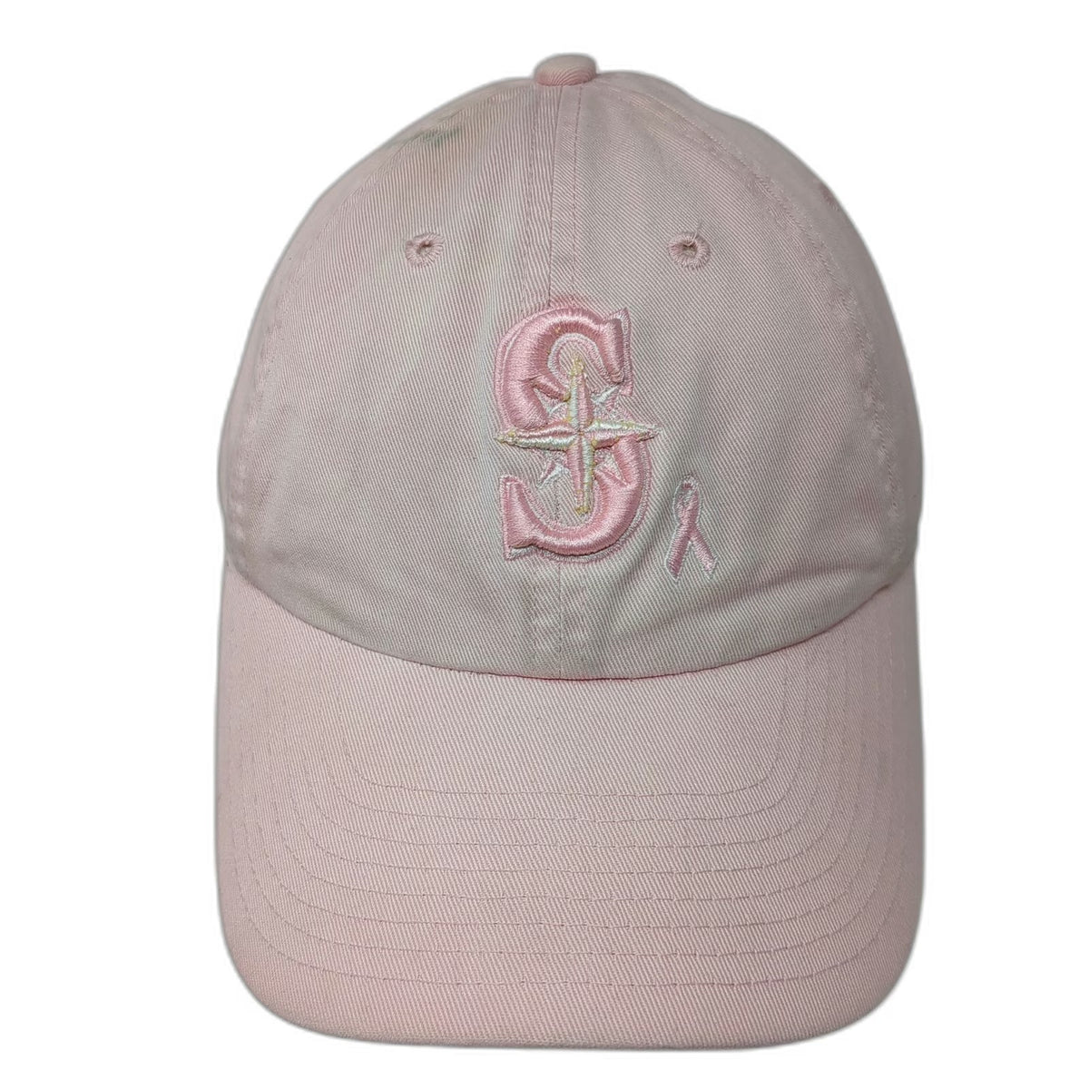 New Era Seattle Mariners MLB Baseball Cap Pink Women's Breast Cancer Ribbon Hat