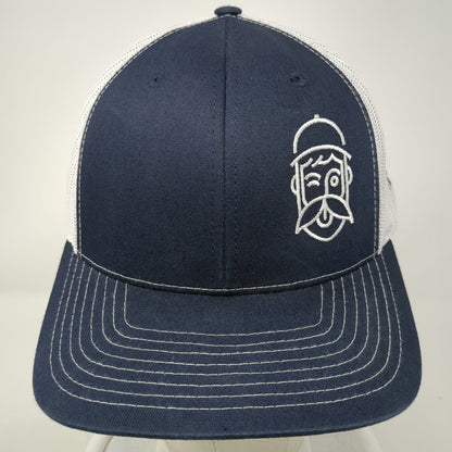 Richardson Trucker Hat Blue One Size Snapback Loose Screw Beer Co Logo Mesh