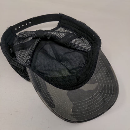 Old Navy Snapback Mesh Back Trucker Hat Camouflage One Size Embroidered