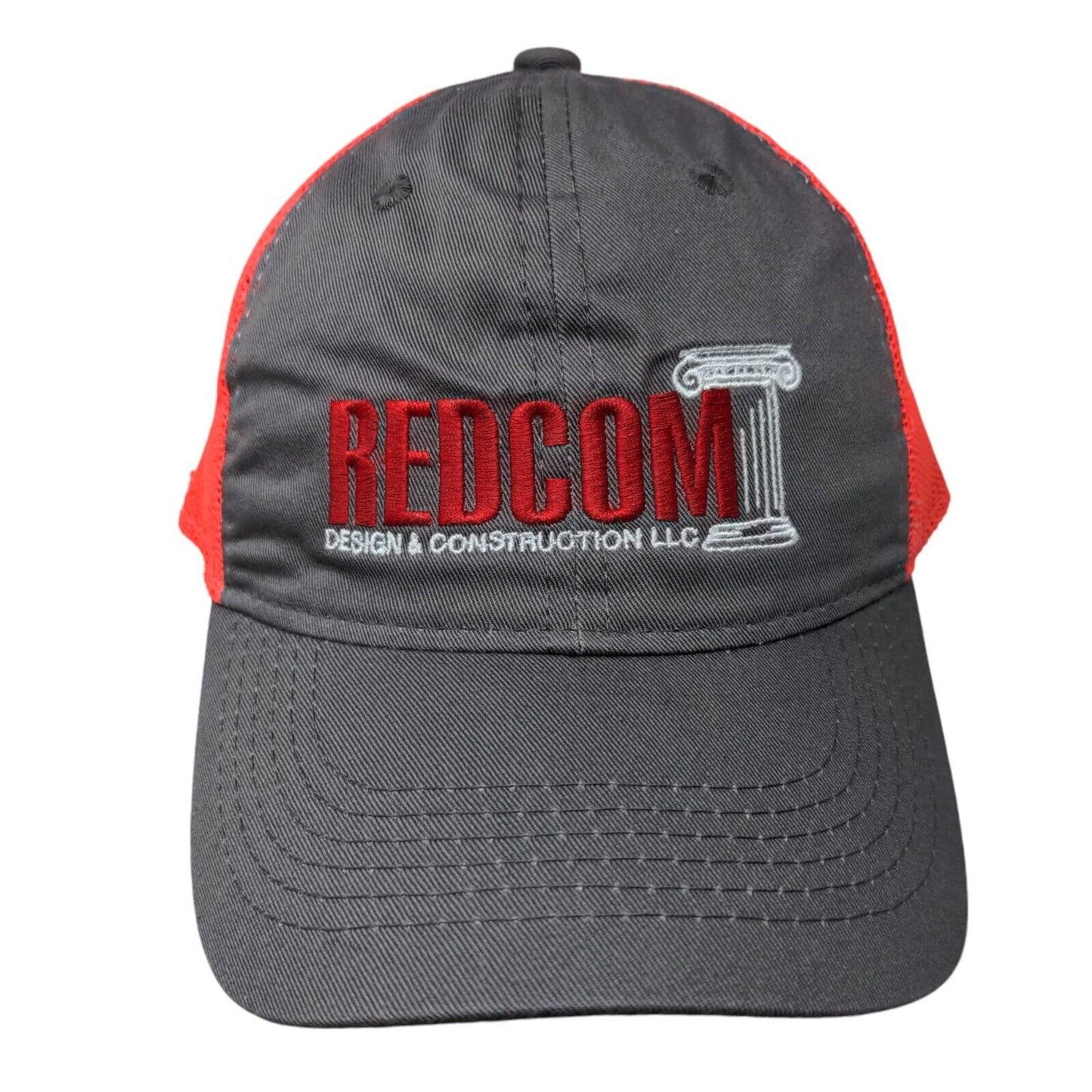 Redcom Design & Construction LLC Adult Strapback Trucker Hat Multi OS Mesh Back