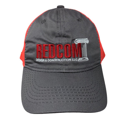 Redcom Design & Construction LLC Adult Strapback Trucker Hat Multi OS Mesh Back