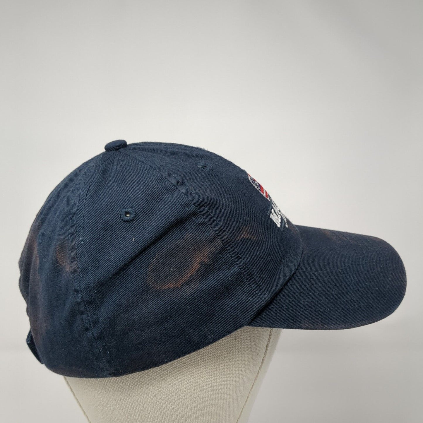 Mackay Idaho USA Flag Strapback Hat Blue One Size Adjustable Ohiopyle