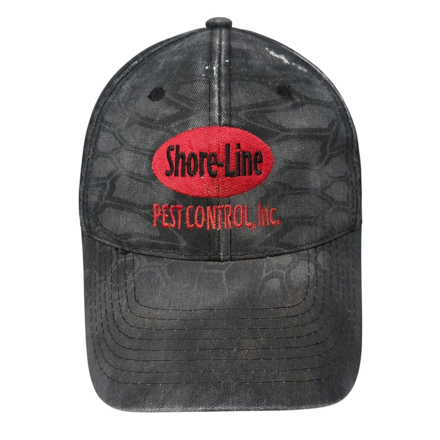 Shore-Line Pest Control Inc. Strapback Hat Multi Camo One Size Adjustable