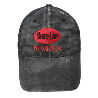 Shore-Line Pest Control Inc. Strapback Hat Multi Camo One Size Adjustable