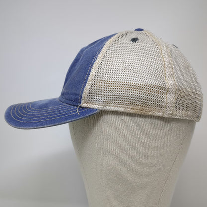Legacy Trucker Hat Blue One Size Redfish Lake Smiling Fish Patch Mesh Back