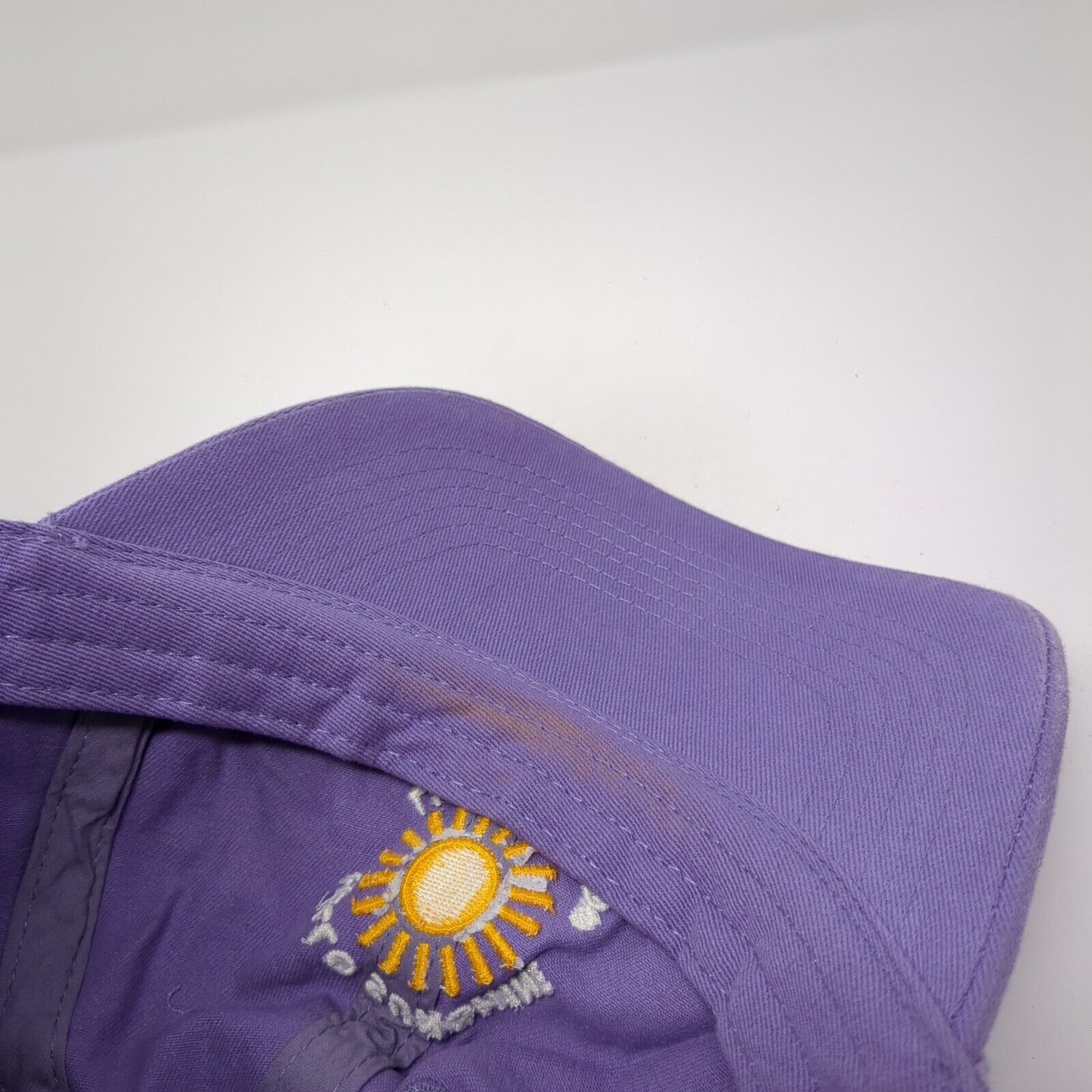 Hello Sunshine Life Is Good Slideback Hat Purple One Size Adjustable