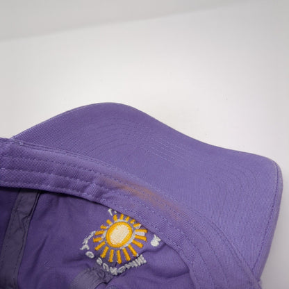 Hello Sunshine Life Is Good Slideback Hat Purple One Size Adjustable