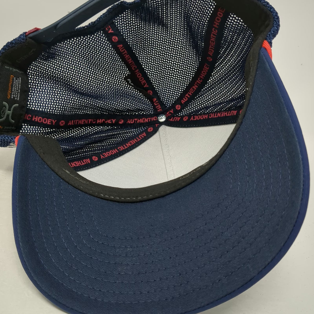 Hooey Trucker Hat Blue One Size Rope Logo Patch Mesh Snapback Gray Western Rodeo