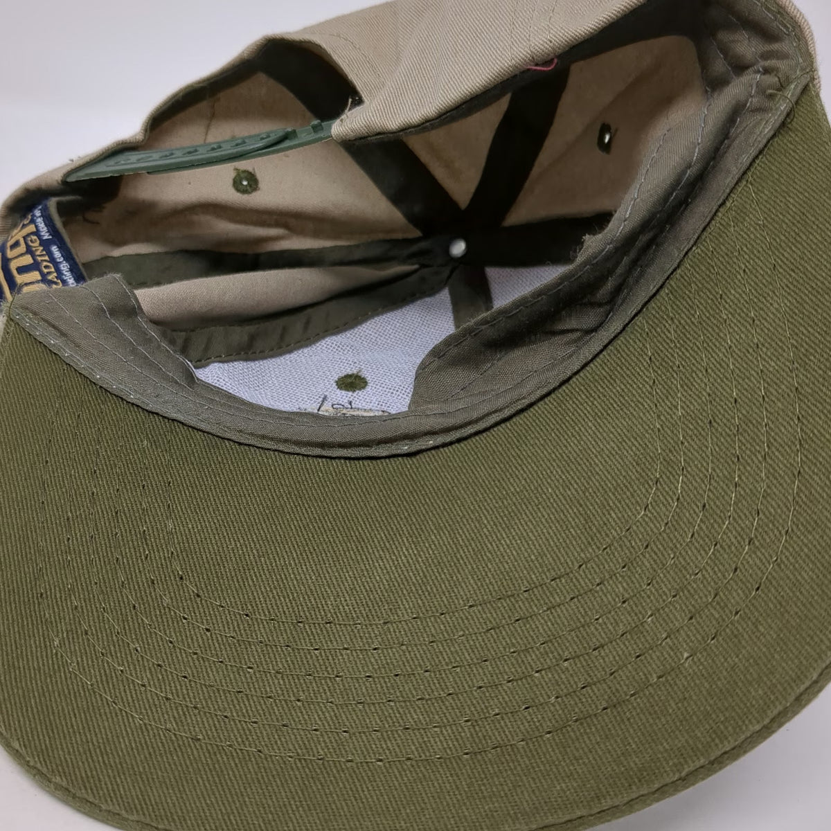 Tongass Trading Company Snapback Beige Green One Size Alaska Moose EST 1959 Hat