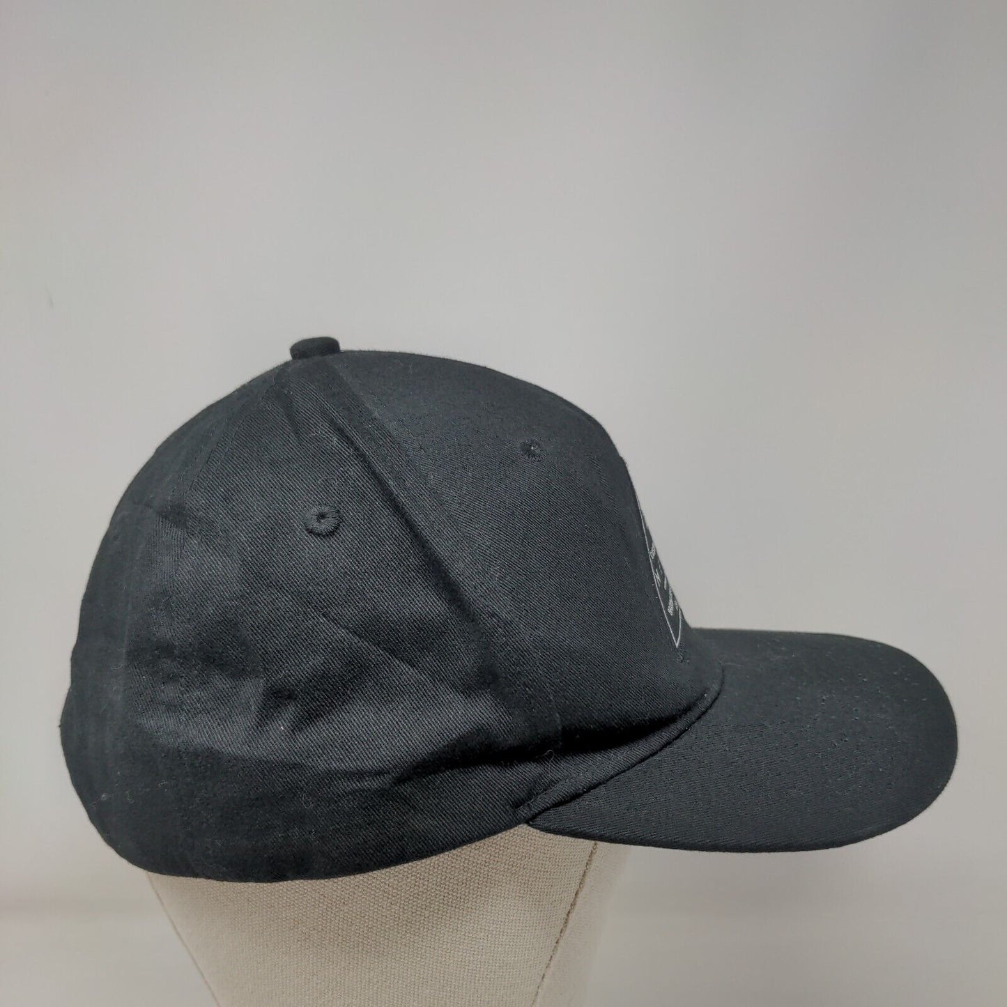 Neff Patch Snapback Hat Black One Size Adjustable Solid Vent Holes