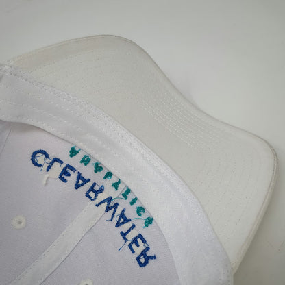 Hit Baseball Cap White One Size Clearwater Analytics Cotton Strapback Hat