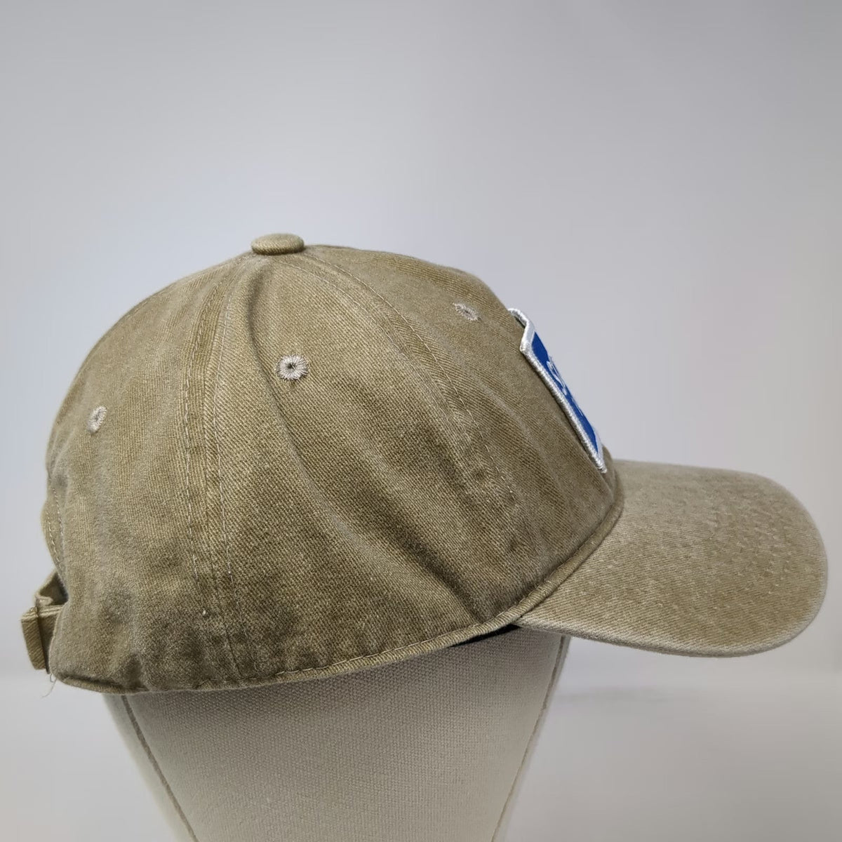 Scotty's Vodka Patch Brown Blue Baseball Cap Hat One Size Cotton Slideback