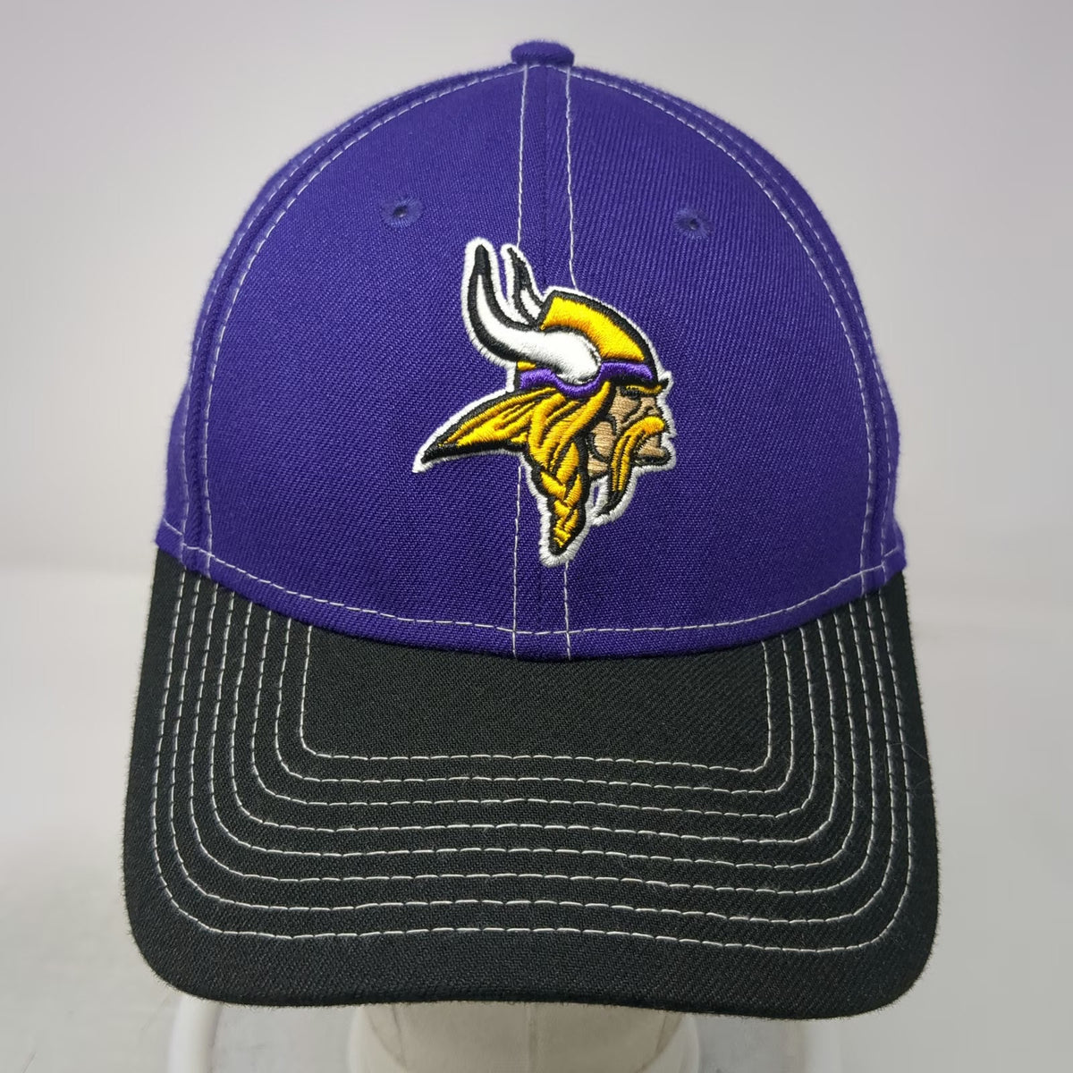 New Era Minnesota Vikings NFL Purple Snapback Hat One Size 9FORTY Black Brim