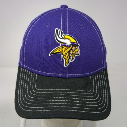 New Era Minnesota Vikings NFL Purple Snapback Hat One Size 9FORTY Black Brim