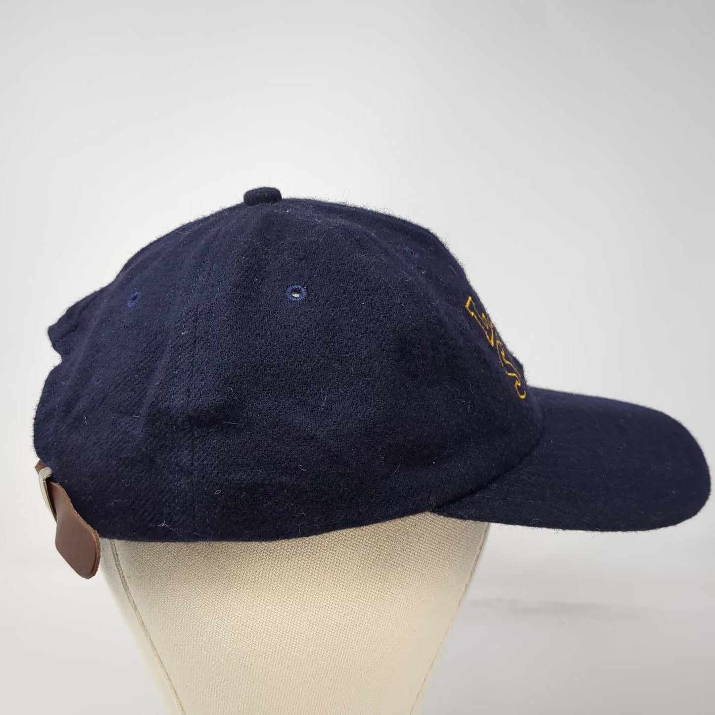 Ebbets Field Flannels Baseball Cap Blue One Size Late Show Wool Hat Vintage 90's