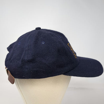 Ebbets Field Flannels Baseball Cap Blue One Size Late Show Wool Hat Vintage 90's