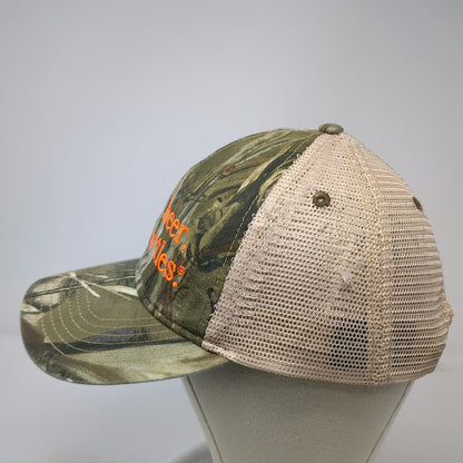 Pacific Headwear Trucker Hat Green One Size Camo Drink Beer Save Turtles Hat
