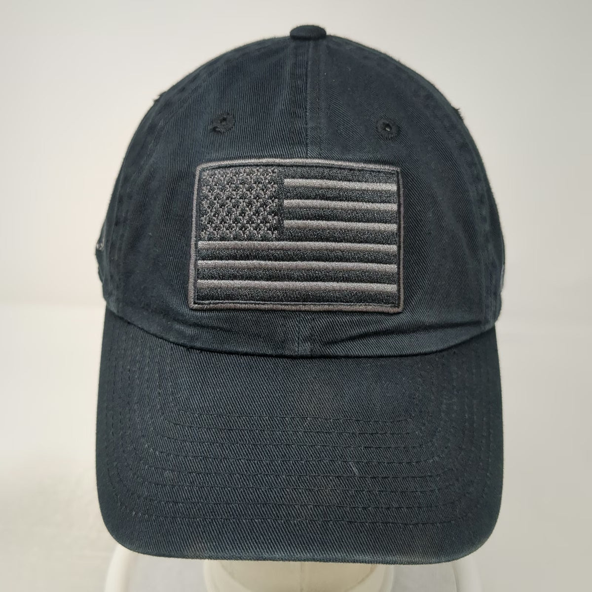 47 NCAA OHT American Flag Black Cap One Size Adjustable Cotton Strapback Hat