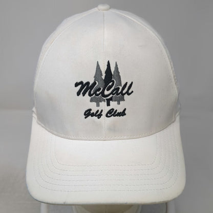 Levelwear Baseball Cap White M McCall Golf Club Performance Stretch Hat